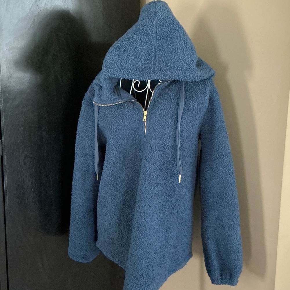 LOFT Navy Hooded Jacket